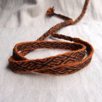Tablet woven woolen headband, T35_Fv1