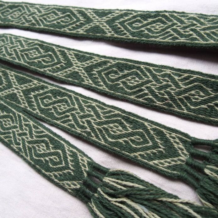 Tablet woven belt for historical re-enactment and LARP,  D39_Tv5