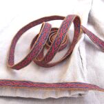 Linen tablet woven trim for historical re-enactment,, A10c_Lv9 - 2