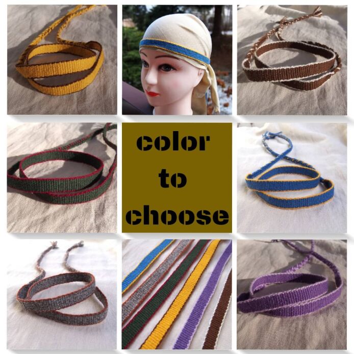 Handwoven headband, plain weave, colors to choose, RH03_Tmix