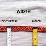 Tablet woven band for historical reenactment, OXOX pattern, colors to choose, A05b_Tmix - 3