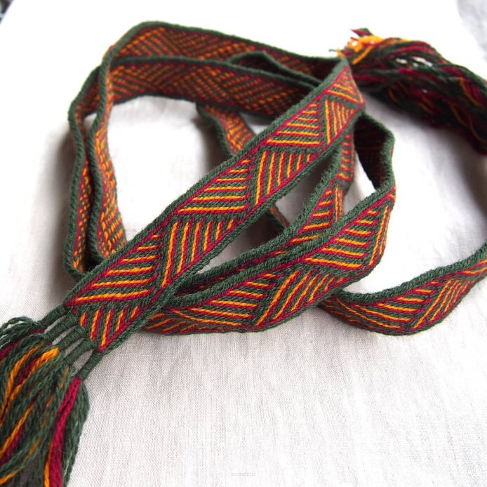 Tablet woven belt for historical reenactment and LARP, C08_Tv2