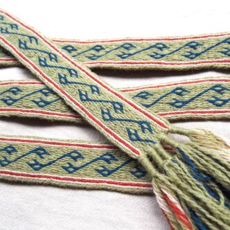 Tablet woven belt for historical re-enactment and LARP, Dublin find inspired, D04_Tv2