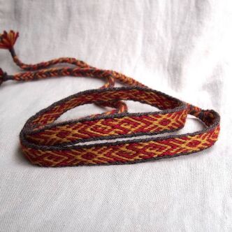 Tablet woven headband for historical re-enactment , T15_Fv1