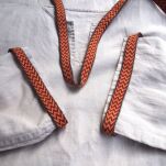 Tablet woven band for historical reenactment, Snartemo inspired,  A46_Fv1 - 2