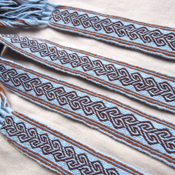 Brettchengewebte Gürtel für historisches Reenactment und LARP,  B03_Tv2