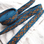 Brettchengewebte Borte aus Wolle, Kekomaki, D03_Tv2 - 2