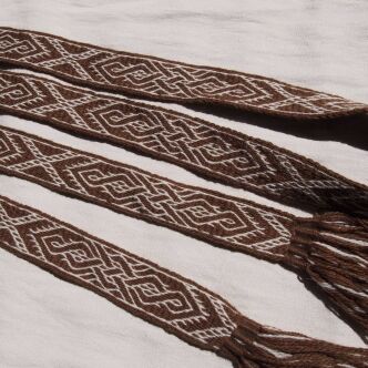 Tablet woven belt for historical re-enactment and LARP, D39_Tv9