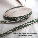 Tablet woven band for historical reenactment, OXOX pattern,  T02_Tmix - 5