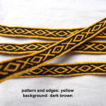 Tablet woven band for historical reenactment, OXOX pattern,  T02_Tmix - 6