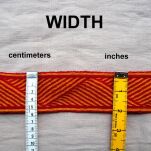 Broad tablet woven band for Vendel Kaftan, colors to choose, C08B_Tv1 - 2