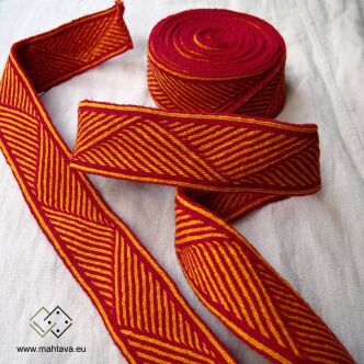 Broad tablet woven band for Vendel Kaftan, colors to choose, C08B_Tv1