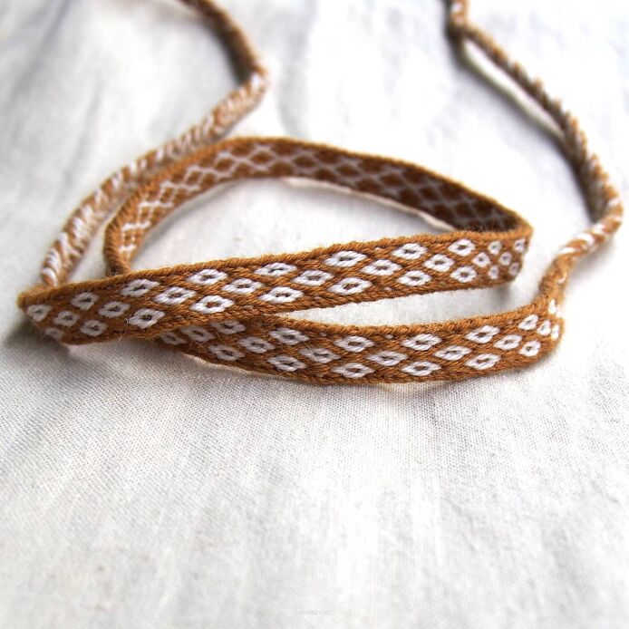 Woolen card woven headband, T33_Fv1