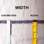 Brettchengewebte Borte aus Wolle , A10c_Fv12 - 3