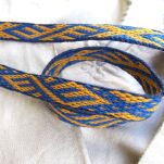 Tablet woven band for historical reenactment, Birka pattern, D06_Fv1 - 2