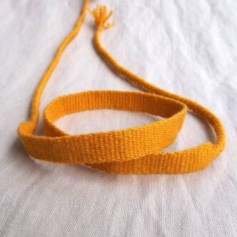 Handwoven woolen headband, tabby weave, RH01_Tv1