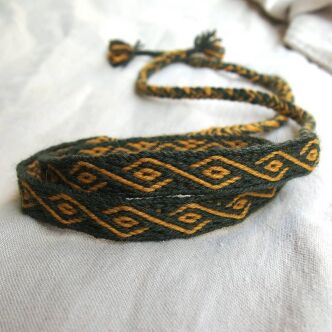 Tablet woven headband for historical re-enactment, T26_Fv1