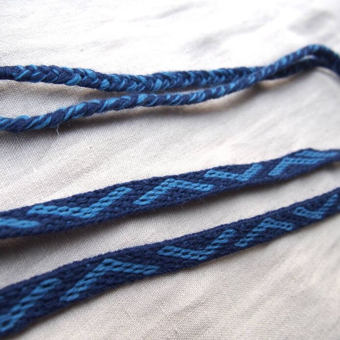 Tablet woven woolen headband, T36_Fv1