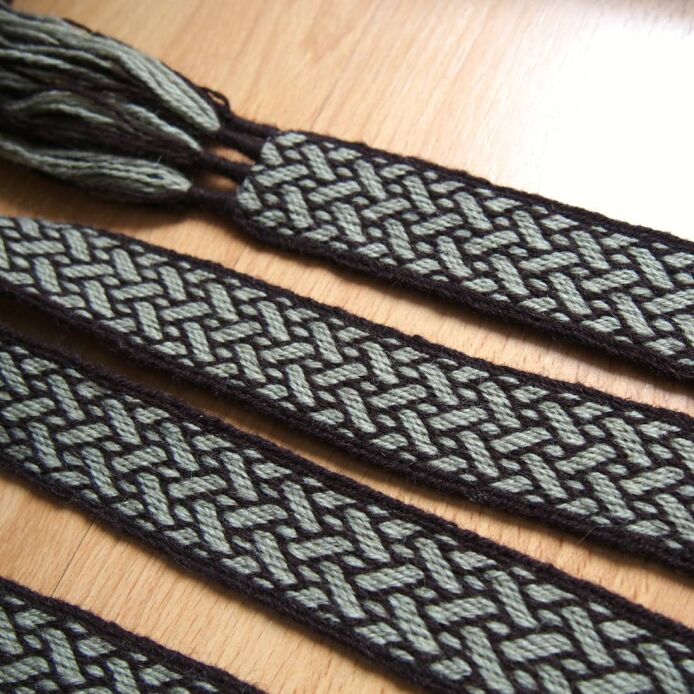 Tablet woven belt for historical re-enactment and LARP, Birka inspired, C05_Tv1