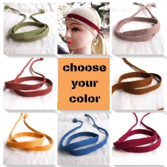 Handwoven headband, plain weave, color to choose, RH01_Tmix