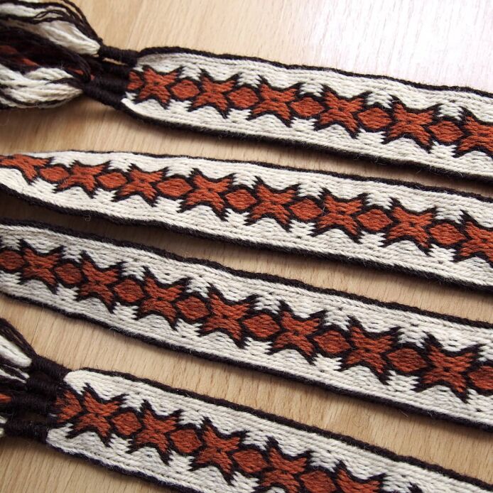 Brettchengewebte Gürtel für historisches Reenactment und LARP, A40_Tv2